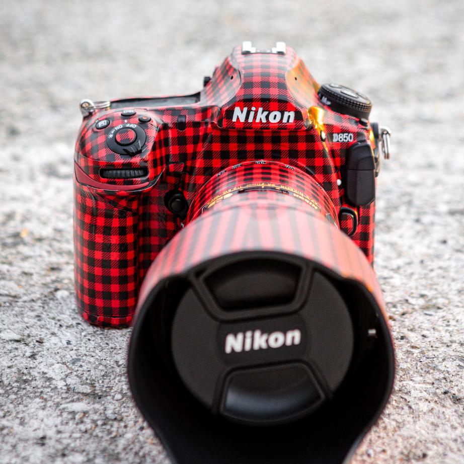 Nikon D850 Skin Camera Wrap Vinyl Plaid