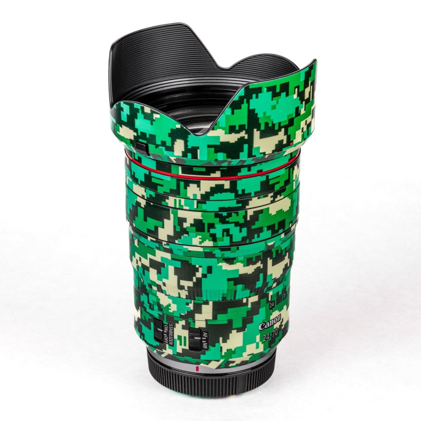 Canon RF 24-70mm f2.8L IS USM Skin Camera Lens Wrap Vinyl Tactical Kiwi Green Digital Camo